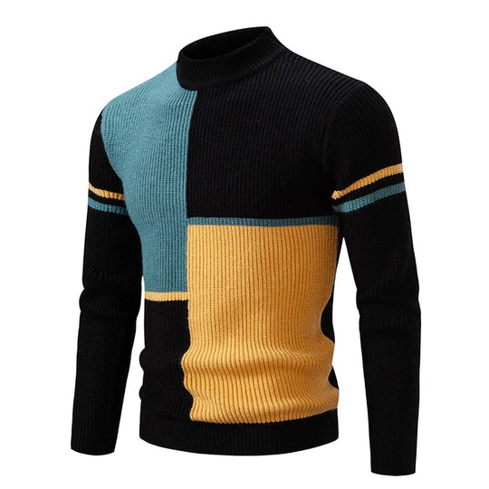 Hartwin | Herrenpullover mit Colorblock-Design