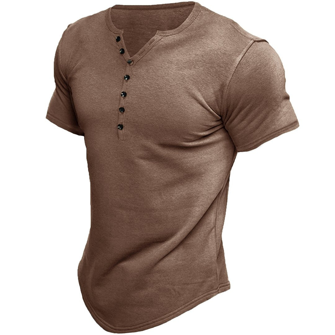 Brad™ - Kurzarm-Henley-Shirt