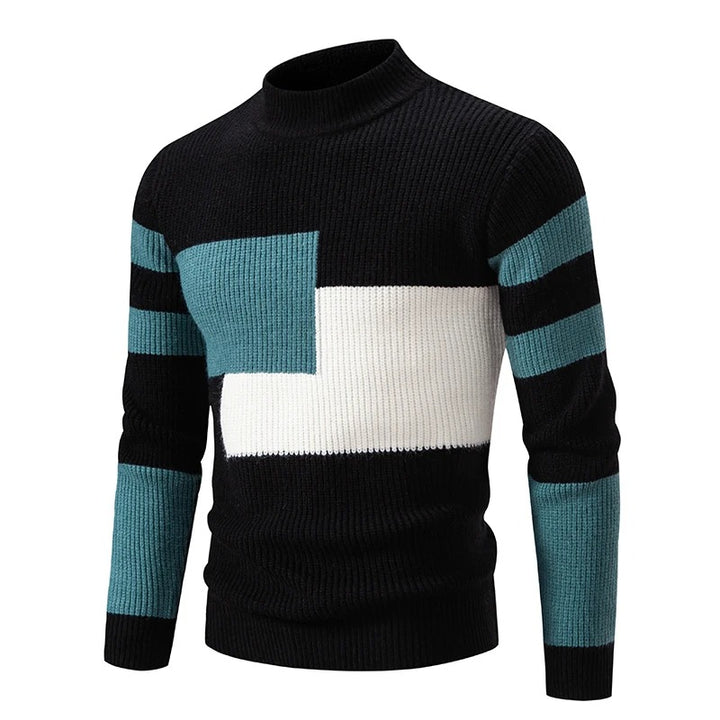 Hartwin | Herrenpullover mit Colorblock-Design