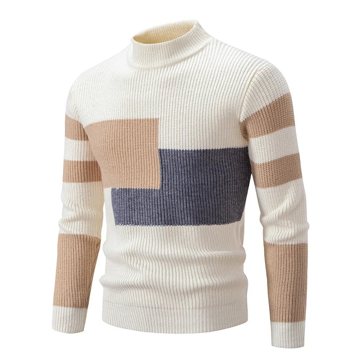 Hartwin | Herrenpullover mit Colorblock-Design