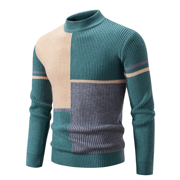 Hartwin | Herrenpullover mit Colorblock-Design