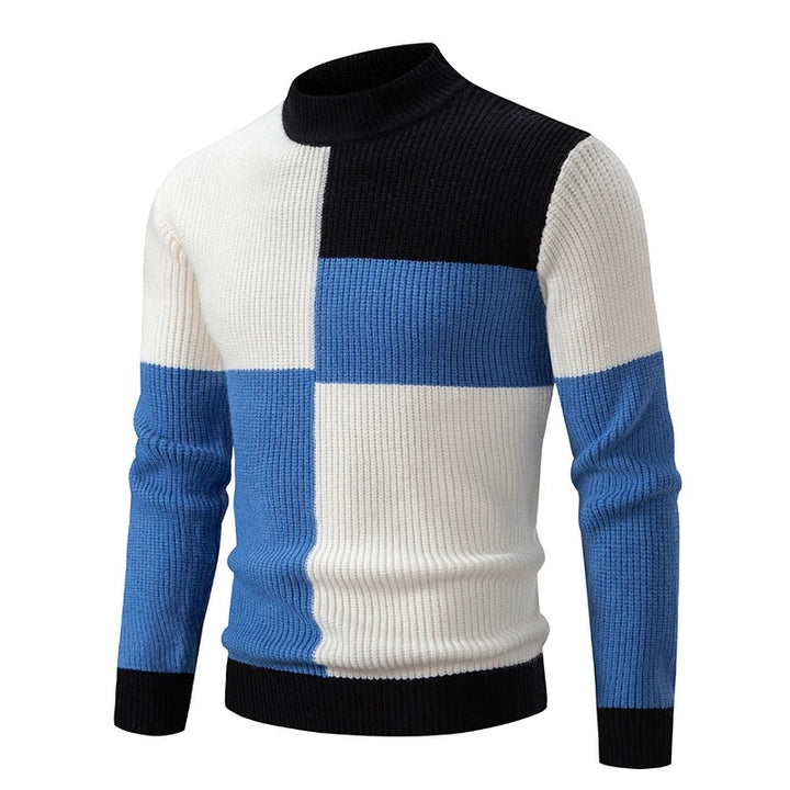 Hartwin | Herrenpullover mit Colorblock-Design