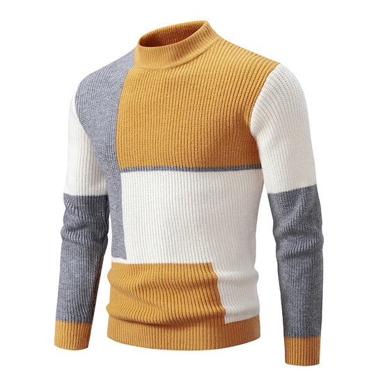 Hartwin | Herrenpullover mit Colorblock-Design