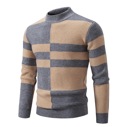 Hartwin | Herrenpullover mit Colorblock-Design